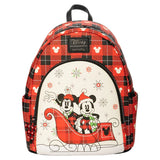 Disney Minnie Mickey Mouse Loungefly Christmas Plaid Exclusive